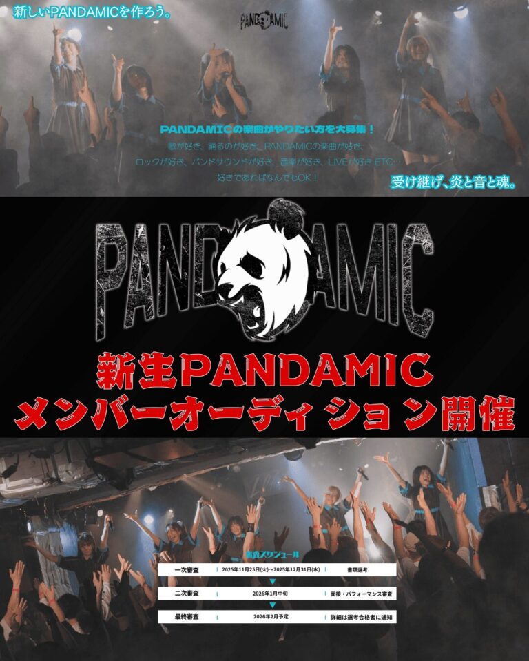 新制PANDAMICメンバーオーディション